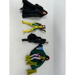 Marvel X-Men Action Figure Lot Storm Rogue Movie Fabric Capes Toy Biz Vintage
